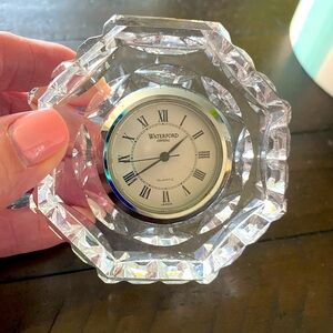 Vintage Waterford crystal small table clock
